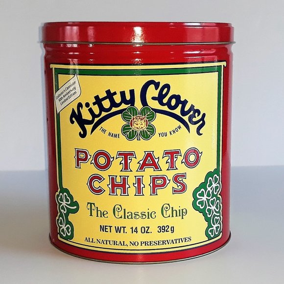 Kitty Clover Potato Chip Company Other - Kitty Clover Potato Chip 50th Anniversary Tin